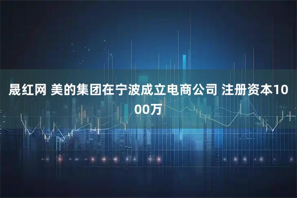 晟红网 美的集团在宁波成立电商公司 注册资本1000万